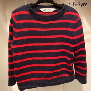 Toddler boys striped sweater